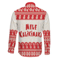 Red Mele Kalikimaka Hawaii Family Matching Off Shoulder Maxi Dress and Hawaiian Shirt Funny Ho Ho Ho Santa Shaka LT14 - Polynesian Pride