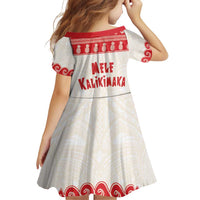 Red Mele Kalikimaka Hawaii Family Matching Off Shoulder Short Dress and Hawaiian Shirt Funny Ho Ho Ho Santa Shaka LT14 - Polynesian Pride