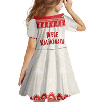 Red Mele Kalikimaka Hawaii Family Matching Tank Maxi Dress and Hawaiian Shirt Funny Ho Ho Ho Santa Shaka - Polynesian Pride