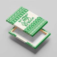 Green Mele Kalikimaka Hawaii Canvas Wall Art Funny Ho Ho Ho Santa Shaka - Polynesian Pride