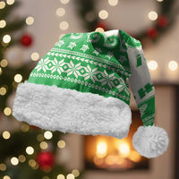 Green Mele Kalikimaka Hawaii Christmas Santa Hat Funny Ho Ho Ho Santa Shaka - Polynesian Pride