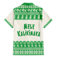 Green Mele Kalikimaka Hawaii Family Matching Mermaid Dress and Hawaiian Shirt Funny Ho Ho Ho Santa Shaka LT14 - Polynesian Pride