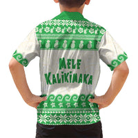 Green Mele Kalikimaka Hawaii Hawaiian Shirt Funny Ho Ho Ho Santa Shaka - Polynesian Pride