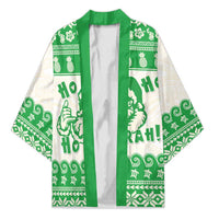 Green Mele Kalikimaka Hawaii Kimono Funny Ho Ho Ho Santa Shaka - Polynesian Pride