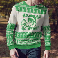 Green Mele Kalikimaka Hawaii Ugly Christmas Sweater Funny Ho Ho Ho Santa Shaka - Polynesian Pride