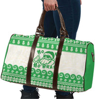 Green Mele Kalikimaka Hawaii Travel Bag Funny Ho Ho Ho Santa Shaka - Polynesian Pride