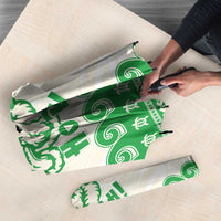 Green Mele Kalikimaka Hawaii Umbrella Funny Ho Ho Ho Santa Shaka - Polynesian Pride