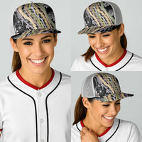 Black Palaka Hawaii Leis Baseball Net Cap Hawaiian-plaid Elegant Tropical Vibes - Polynesian Pride