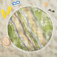 Green Palaka Hawaii Leis Beach Blanket Hawaiian-plaid Elegant Tropical Vibes - Polynesian Pride