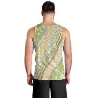 Green Palaka Hawaii Leis Men Tank Top Hawaiian-plaid Elegant Tropical Vibes - Polynesian Pride