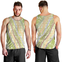 Green Palaka Hawaii Leis Men Tank Top Hawaiian-plaid Elegant Tropical Vibes - Polynesian Pride