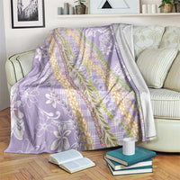 Purple Palaka Hawaii Leis Blanket Hawaiian-plaid Elegant Tropical Vibes - Polynesian Pride