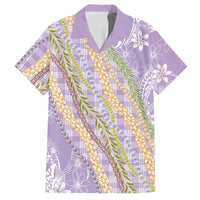 Purple Palaka Hawaii Leis Hawaiian Shirt Hawaiian-plaid Elegant Tropical Vibes - Polynesian Pride