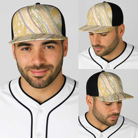Yellow Palaka Hawaii Leis Baseball Net Cap Hawaiian-plaid Elegant Tropical Vibes - Polynesian Pride