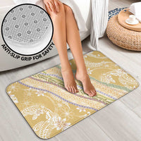 Yellow Palaka Hawaii Leis Bathroom Set Hawaiian-plaid Elegant Tropical Vibes - Polynesian Pride