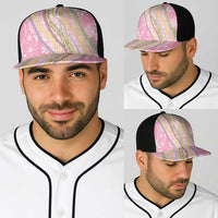 Pink Palaka Hawaii Leis Baseball Net Cap Hawaiian-plaid Elegant Tropical Vibes - Polynesian Pride