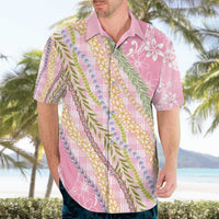 Pink Palaka Hawaii Leis Hawaiian Shirt Hawaiian-plaid Elegant Tropical Vibes - Polynesian Pride