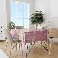 Pink Palaka Hawaii Leis Tablecloth Hawaiian-plaid Elegant Tropical Vibes - Polynesian Pride