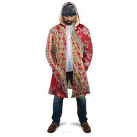 Red Palaka Hawaii Leis Cloak Hawaiian-plaid Elegant Tropical Vibes - Polynesian Pride