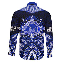 Tonga Tupou College And Queen Salote College Family Matching Tank Maxi Dress and Hawaiian Shirt Tongan Ngatu Pattern LT14 - Polynesian Pride