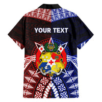 Personalised Tupou College And Kolisi Tonga Atele Family Matching Short Sleeve Bodycon Dress and Hawaiian Shirt Tongan Ngatu Pattern LT14 - Polynesian Pride