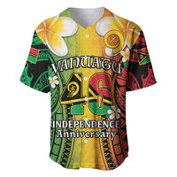 Vanuatu Independence Day Baseball Jersey Long God Yumi Stanap Happy 46th Anniversary LT14 Reggae - Polynesian Pride