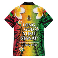 Vanuatu Independence Day Family Matching Mermaid Dress and Hawaiian Shirt Long God Yumi Stanap Happy 46th Anniversary LT14 - Polynesian Pride