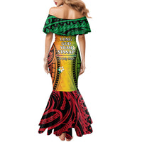 Vanuatu Independence Day Family Matching Mermaid Dress and Hawaiian Shirt Long God Yumi Stanap Happy 46th Anniversary LT14 - Polynesian Pride