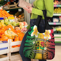 Vanuatu Independence Day Grocery Bag Long God Yumi Stanap Happy 46th Anniversary LT14 - Polynesian Pride