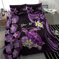 Personalised Aloha Hawaii Kauai Island Bedding Set Garden Isle Map Sea Turtle Plumeria