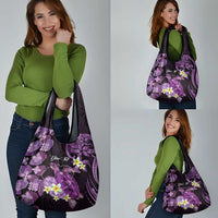 Personalised Aloha Hawaii Kauai Island Grocery Bag Garden Isle Map Sea Turtle Plumeria