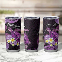Personalised Aloha Hawaii Kauai Island Tumbler Cup Garden Isle Map Sea Turtle Plumeria
