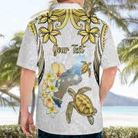 Personalised Aloha Hawaii Niihau Island Hawaiian Shirt Forbidden Isle Map Shell Lei