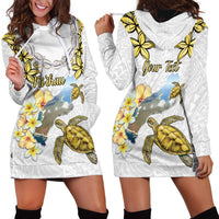 Personalised Aloha Hawaii Niihau Island Hoodie Dress Forbidden Isle Map Shell Lei