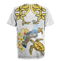 Personalised Aloha Hawaii Niihau Island Rugby Jersey Forbidden Isle Map Shell Lei