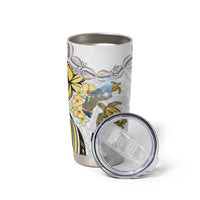 Personalised Aloha Hawaii Niihau Island Tumbler Cup Forbidden Isle Map Shell Lei