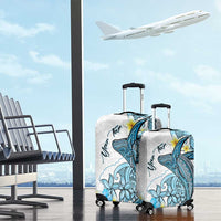 Personalised Aloha Hawaii Kahoolawe Island Luggage Cover Target Isle Map With Humpback Whale