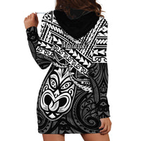 Matariki New Zealand Hoodie Dress Maori New Year Tiki Black Version LT14