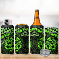 Matariki New Zealand 4 in 1 Can Cooler Tumbler Maori New Year Tiki Green Version