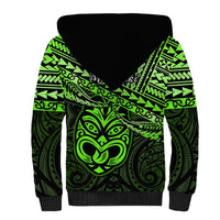 Matariki New Zealand Sherpa Hoodie Maori New Year Tiki Green Version LT14 - Polynesian Pride