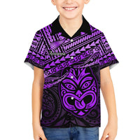 Personalised Matariki New Zealand Hawaiian Shirt Maori New Year Tiki Purple Version LT14 - Polynesian Pride