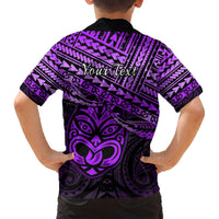 Personalised Matariki New Zealand Hawaiian Shirt Maori New Year Tiki Purple Version LT14 - Polynesian Pride