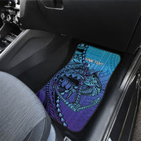 Personalised Polynesia Blue Marlin Fishing Car Mats Marlin Anchor Tattoo Polynesian Pattern