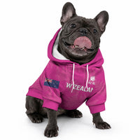 Custom New Zealand Silver Fern Rugby Pet Hoodie Go Aotearoa - Pink Version