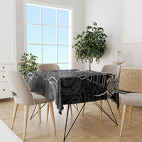 Kia Kaha Te Reo Maori Tablecloth Aotearoa Hei Tiki With Hongi