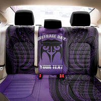 Personalised New Zealand Suffrage Day Back Car Seat Cover Maori Tattoo Galaxy Vibe - Polynesian Pride