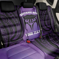 Personalised New Zealand Suffrage Day Back Car Seat Cover Maori Tattoo Galaxy Vibe - Polynesian Pride