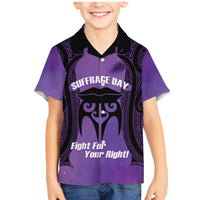 Personalised New Zealand Suffrage Day Family Matching Mermaid Dress and Hawaiian Shirt Maori Tattoo Galaxy Vibe - Polynesian Pride