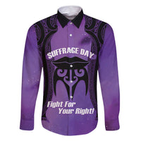 Personalised New Zealand Suffrage Day Family Matching Summer Maxi Dress and Hawaiian Shirt Maori Tattoo Galaxy Vibe - Polynesian Pride