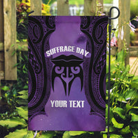 Personalised New Zealand Suffrage Day Garden Flag Maori Tattoo Galaxy Vibe - Polynesian Pride